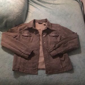 CHICO’S Platinum Gray Denim Jacket